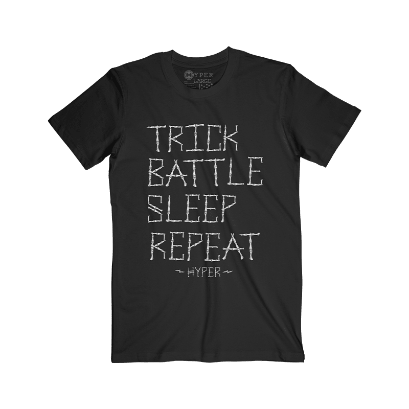 Image: Trick battle sleep repeat tee